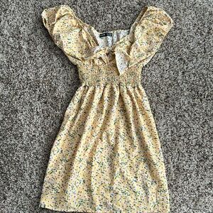 Yellow floral sundress